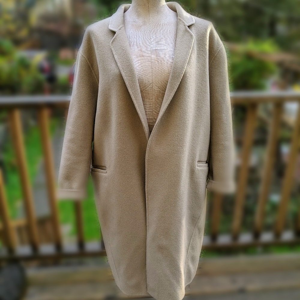 Oak & fort beige cocoon overcoat